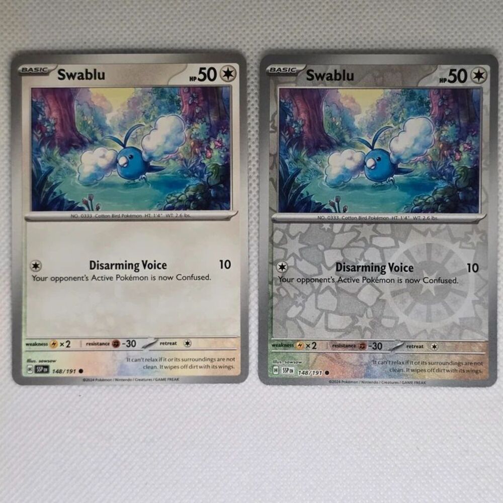 swablu 148 (2) card set pokemon surging sparks